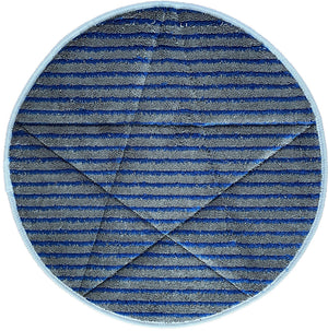 Microfiber Carpet Bonnets | Grey w/Scrub Strips | 13"