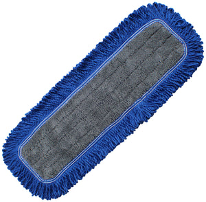 Microfiber Hook and Loop Dust Mop with Fringe Yarn
