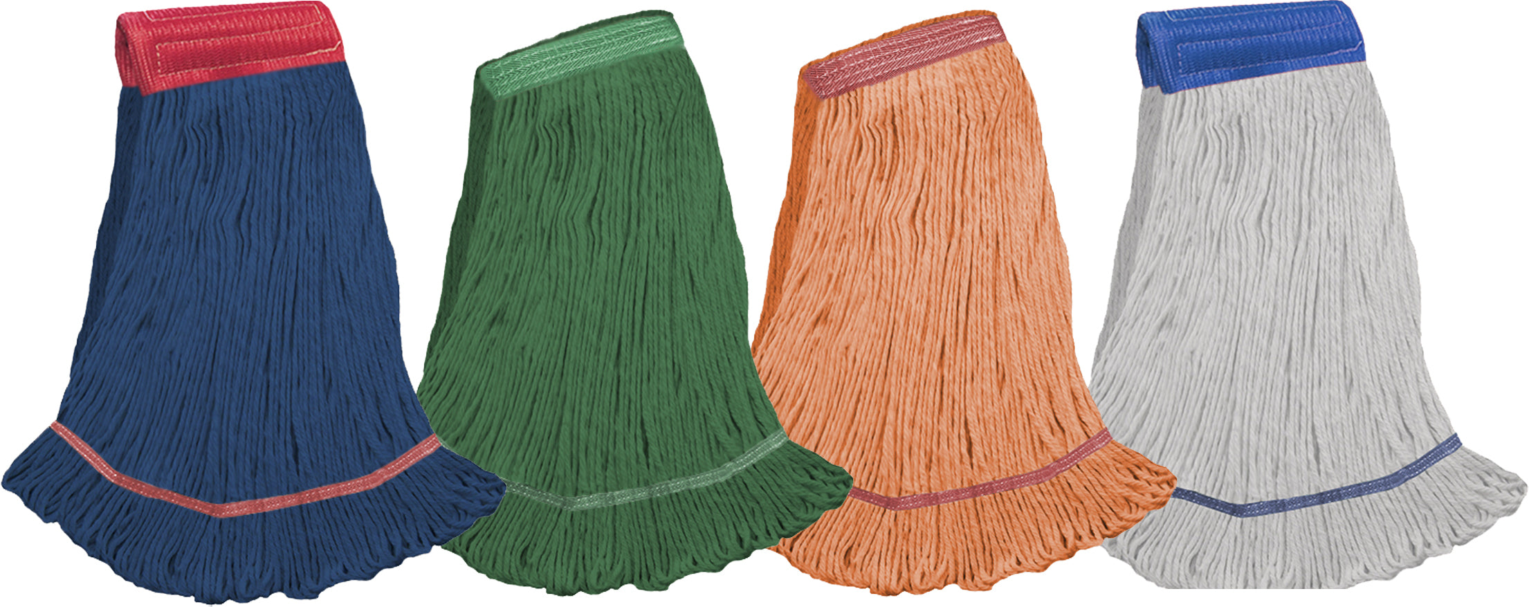 Looped End Wet Mop Premium Yarn Blend Color Options Direct Mop