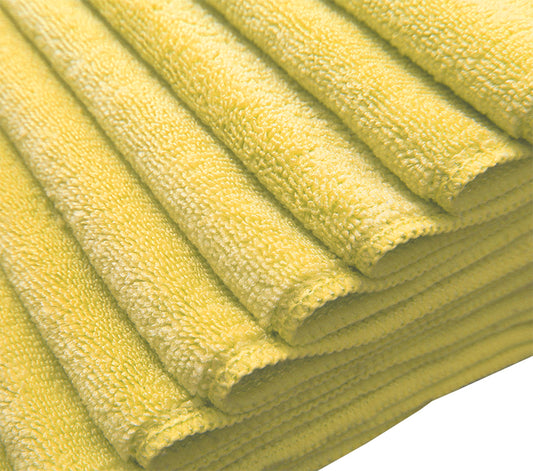 Microfiber Cleaning Cloths - Terry 12" X 12" - Professional Quality 300gsm