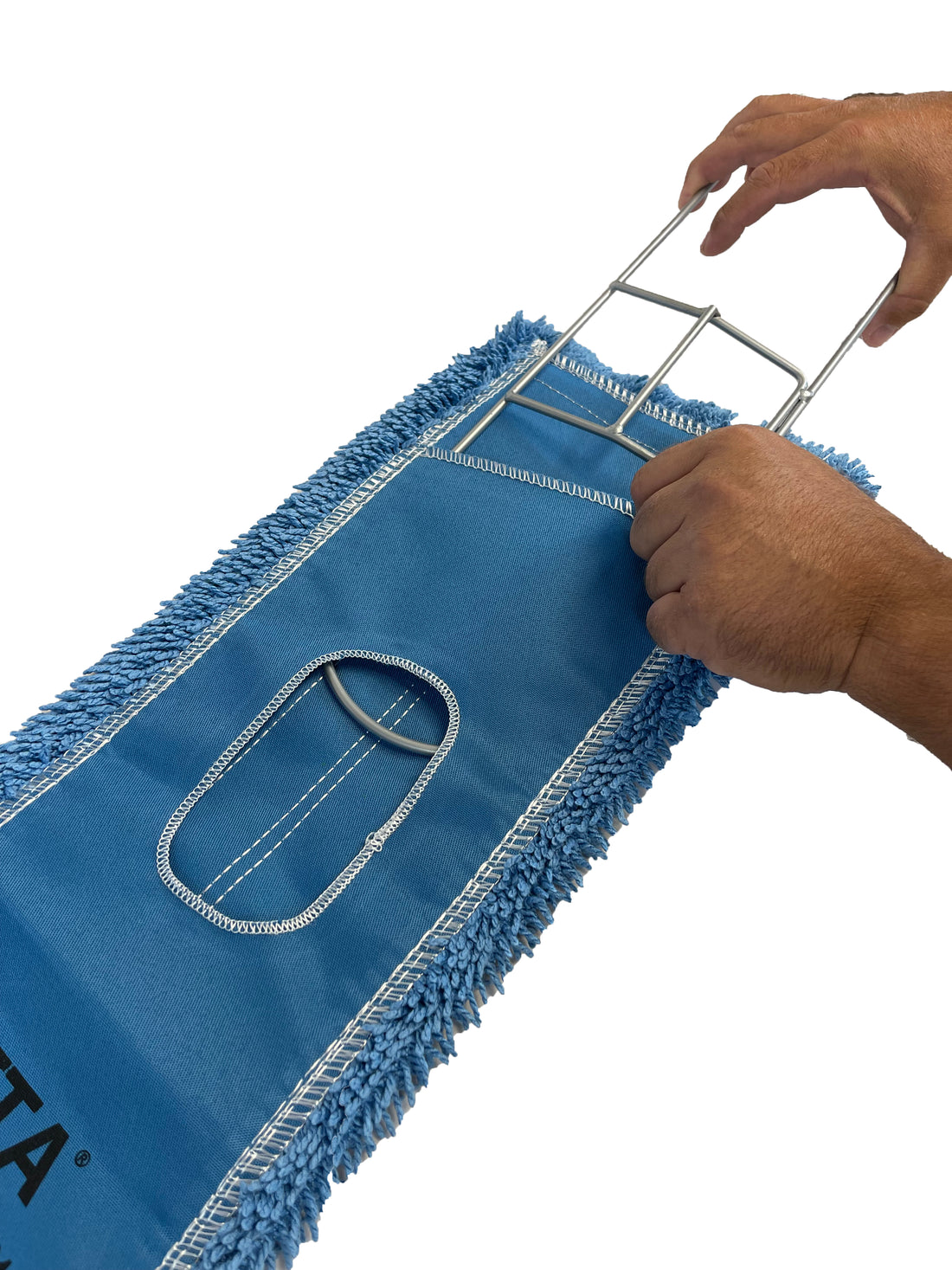 How to attach a Microfiber Closed-Loop Dust Mop to handle & frame