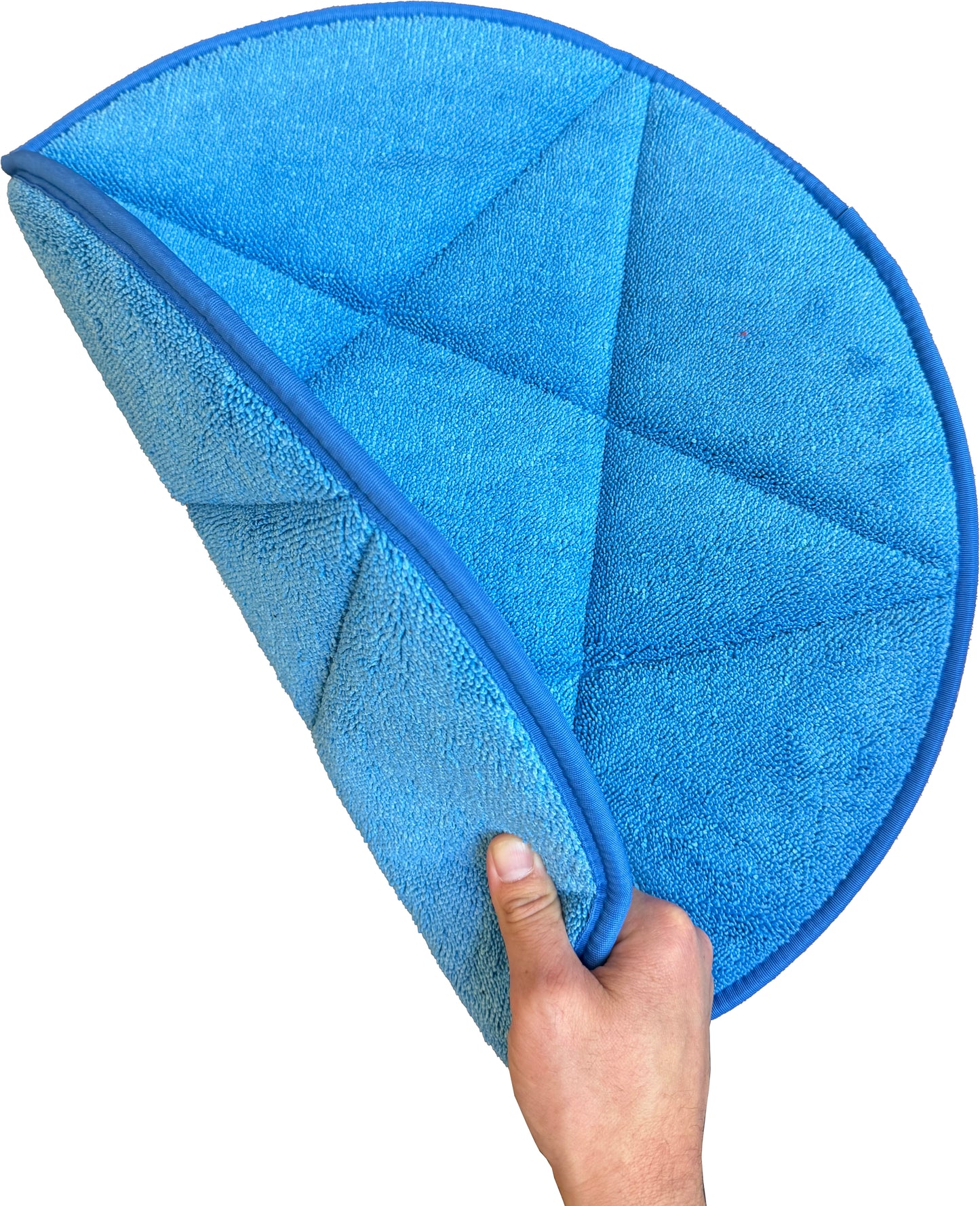 Capó de alfombra de pelo de bucle de microfibra azul