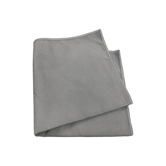 Microfiber Suede Cloths — 16" x 16" — Gray