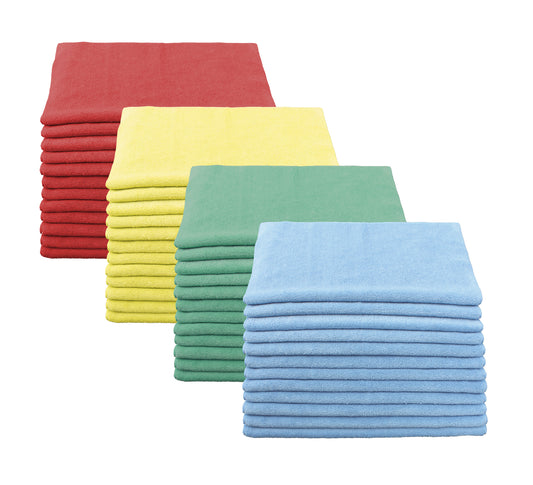 Microfiber Cleaning Cloths — Terry 12" x 12" — 200gsm Standard