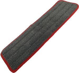 True 18" Microfiber Finish Pad - Gray with Red Binding