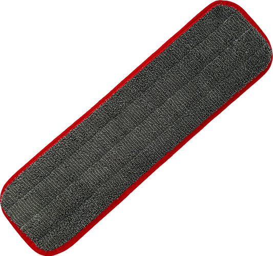 True 18" Microfiber Finish Pad — Gray with Red Binding
