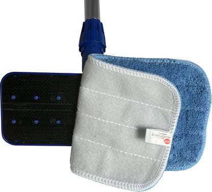 Plastic Microfiber Frame - 9" x 3 3/4" Blue with Hook and Loop