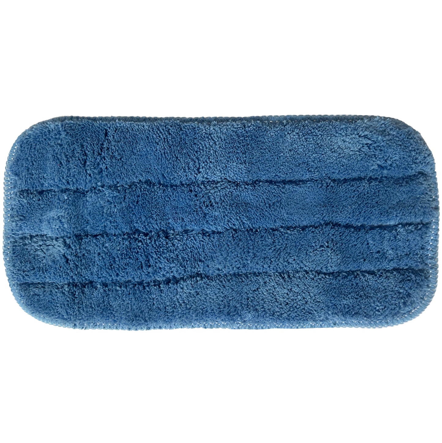 10" - Blue Cut-Pile Microfiber Hook and Loop Mop Pad