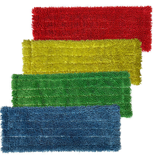 Microfiber Closed-loop Mesh Pocket Mop — Color Coded