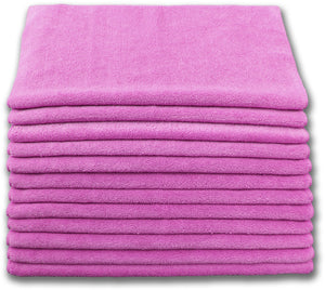 Varsity | Microfiber Cloths | 16" x 16" Pink| Dozen